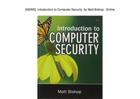 Computer Security Matt Bishop Solutions Manual Pdf